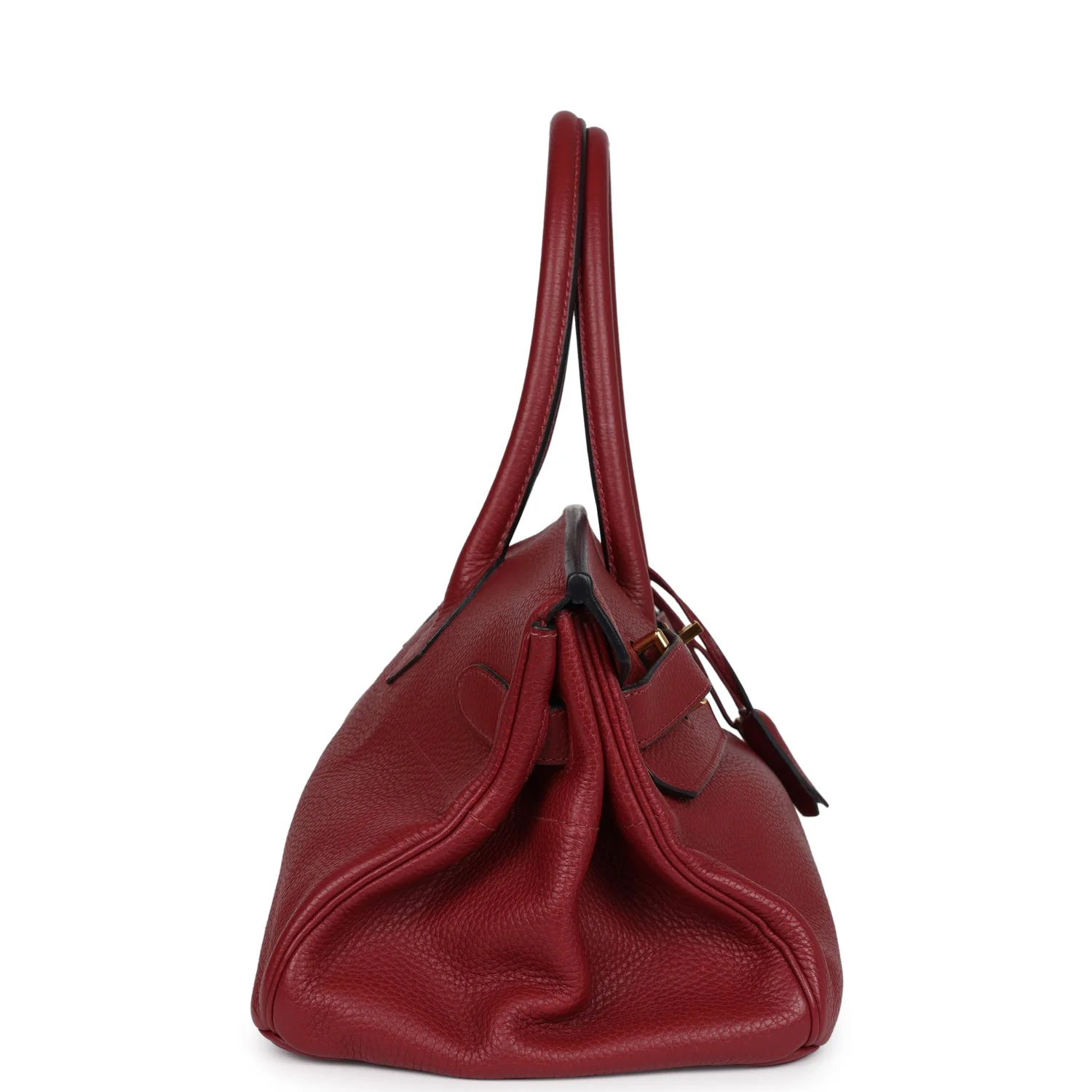 Replicate Hermes Shoulder Birkin 42 JPG Rouge H Clemence Gold Hardware(1:1 replica)