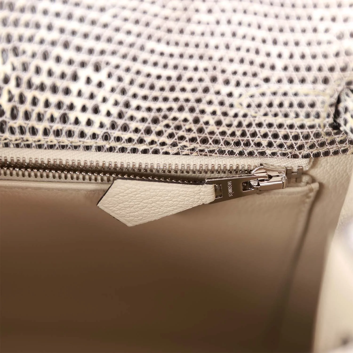 Replicate Hermes Kelly Sellier 25 Ombre Varanus Salvator Lizard Palladium Hardware(1:1 replica)