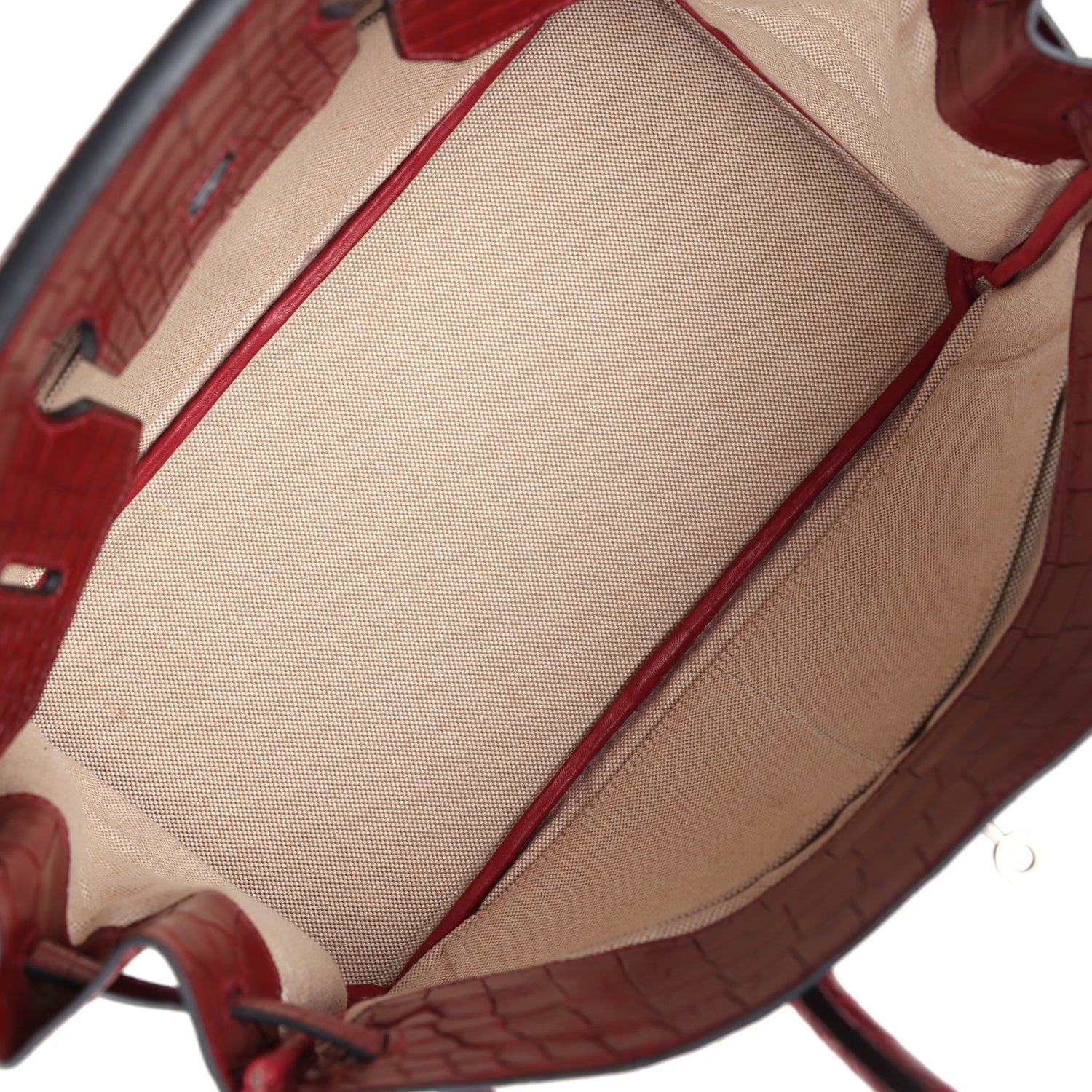 Replicate Vintage Hermes Travel Birkin 35 Rouge H Niloticus Crocodile Brushed Palladium Hardware(1:1 replica)