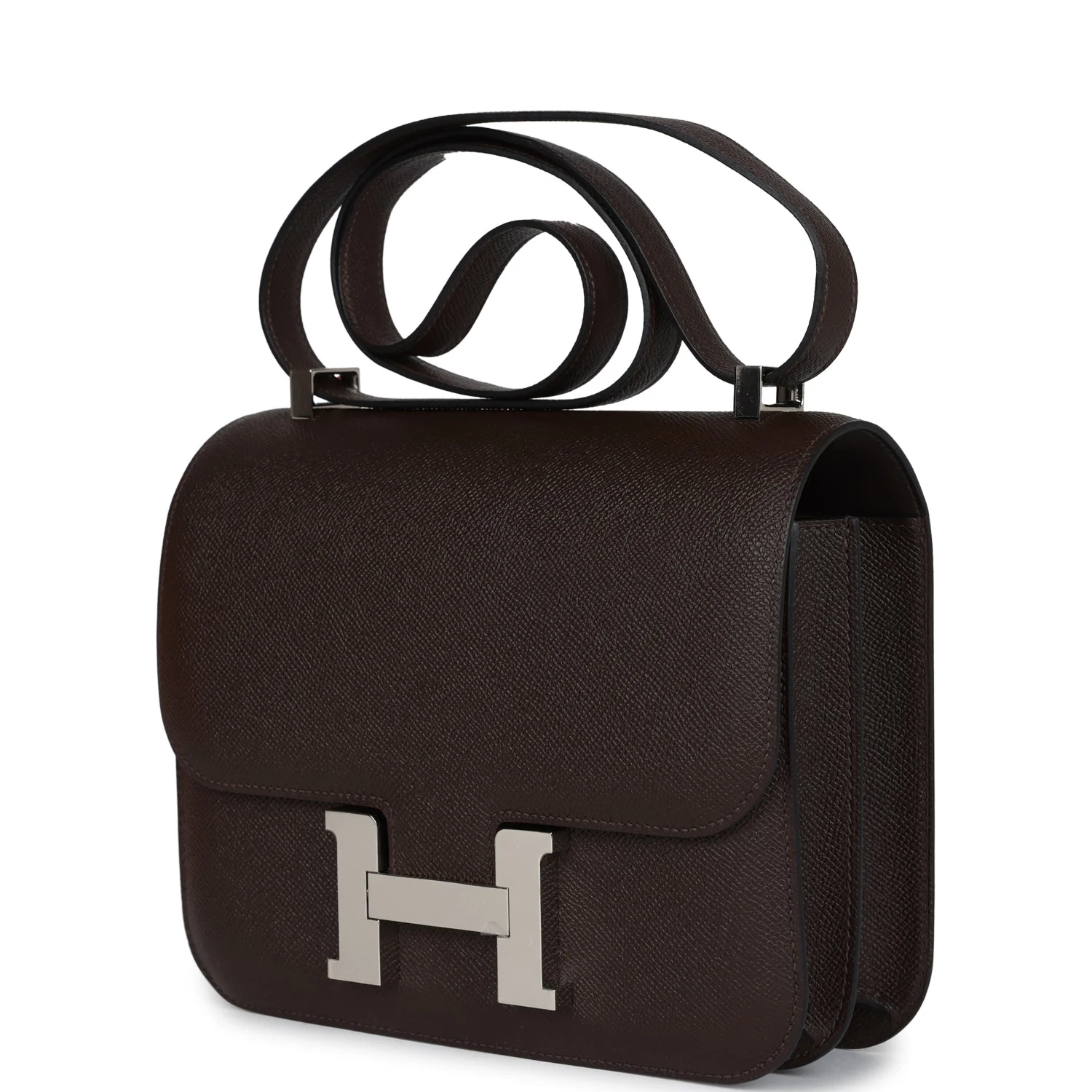 Replicate Hermes Constance 24 Chocolate Epsom Palladium Hardware(1:1 replica)