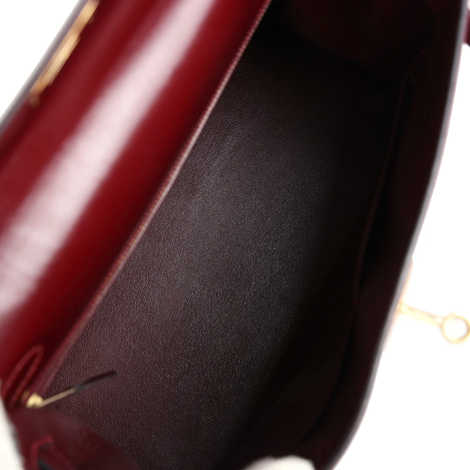 Replicate Vintage Hermes Kelly Sellier 28 Rouge H Box Gold Hardware(1:1 replica)