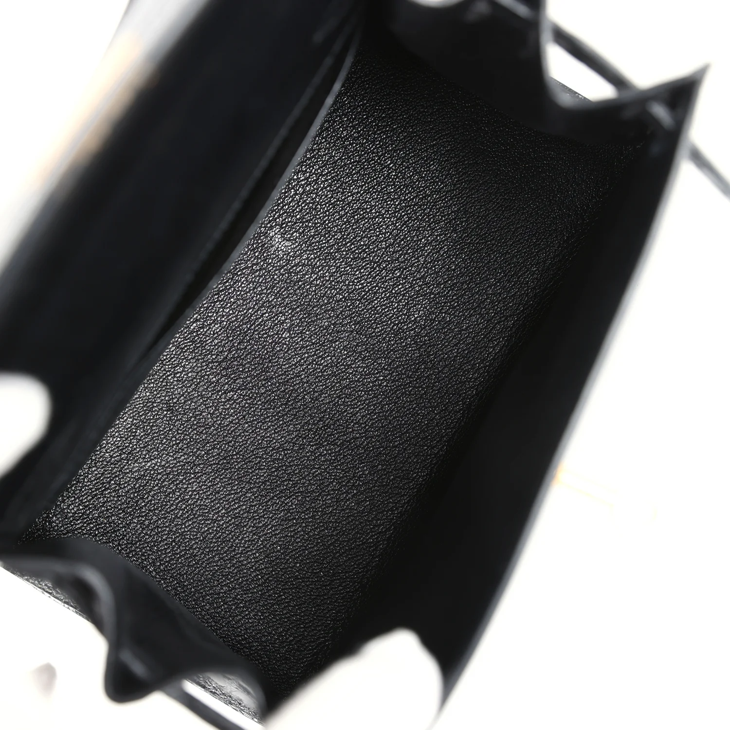 Replicate Vintage Hermes Kelly Sellier 20 Black Shiny Alligator Gold Hardware(1:1 replica)