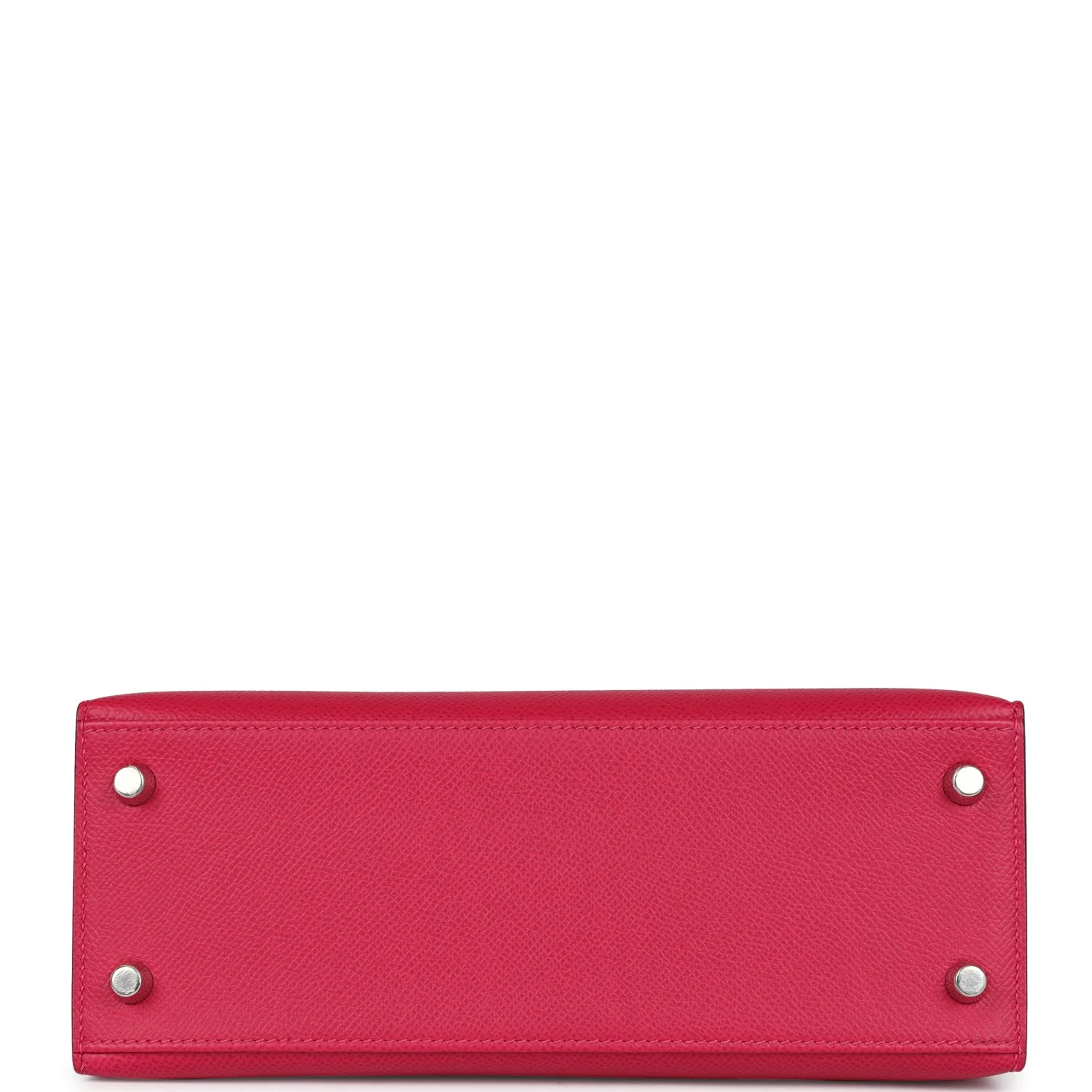 Replicate Hermes Kelly Sellier 25 Framboise Verso Epsom Palladium Hardware(1:1 replica)