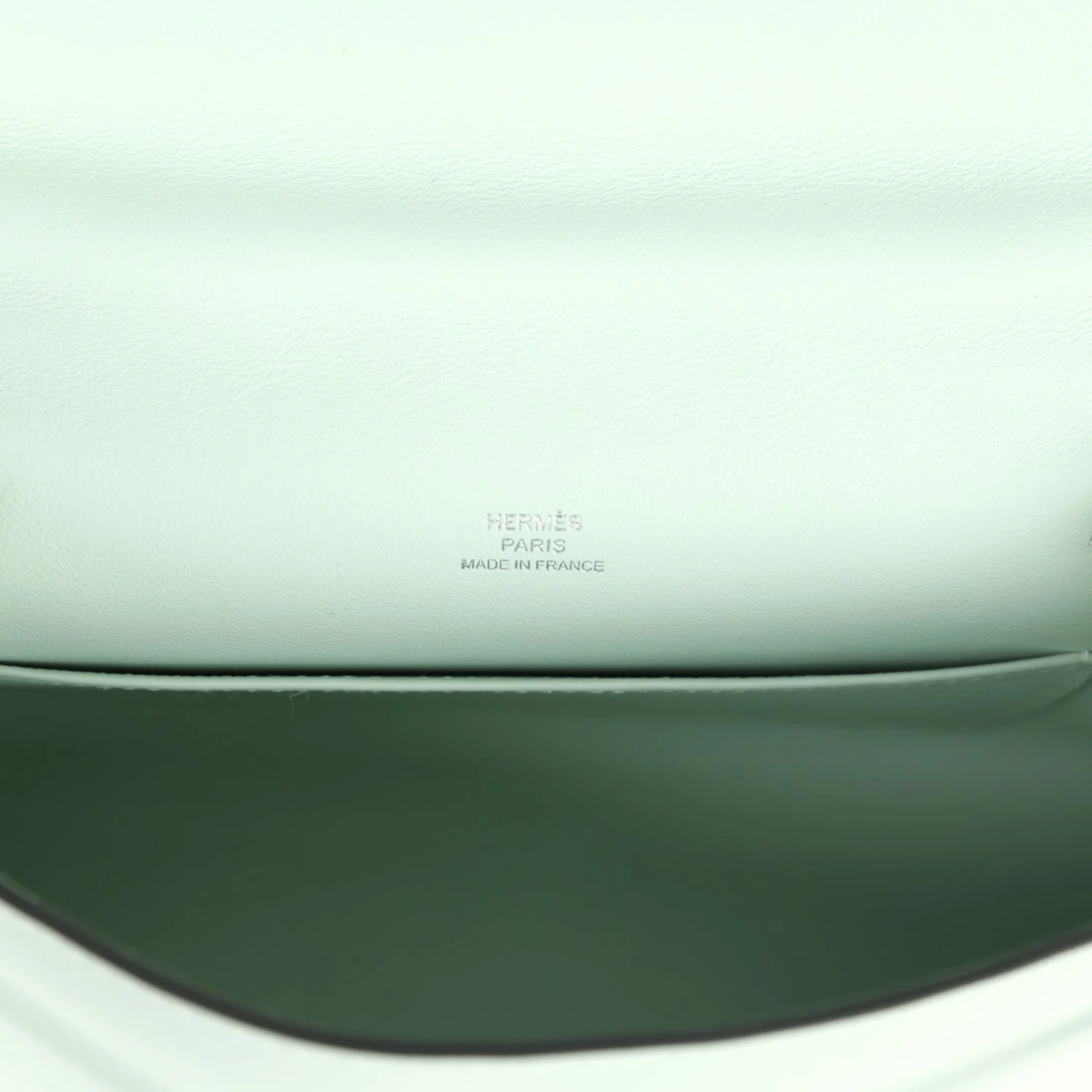 Replicate Hermes Kelly Pochette Vert Peppermint Swift Palladium Hardware(1:1 replica)