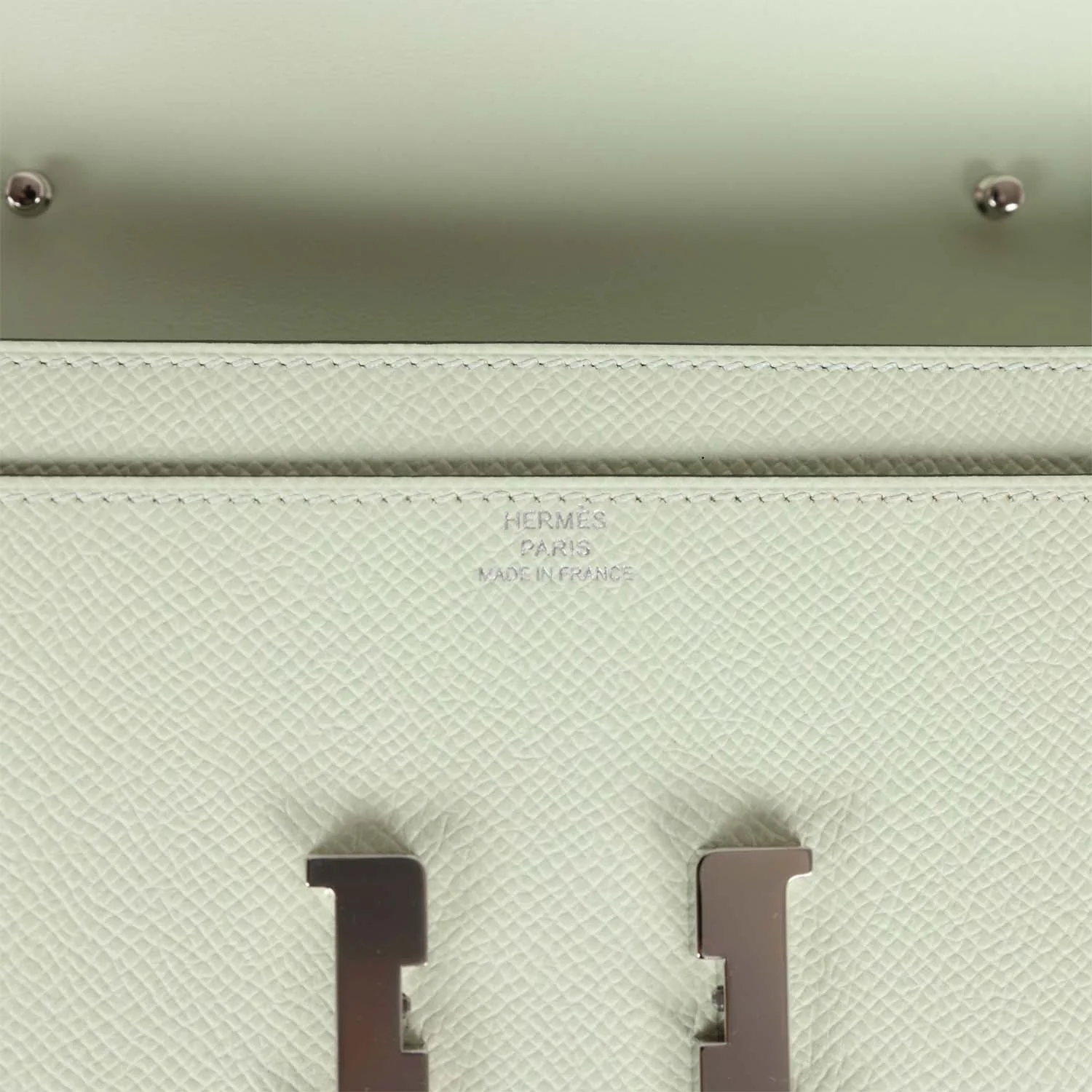 Replicate Hermes Constance Wallet To Go Vert Fizz Epsom Palladium Hardware(1:1 replica)