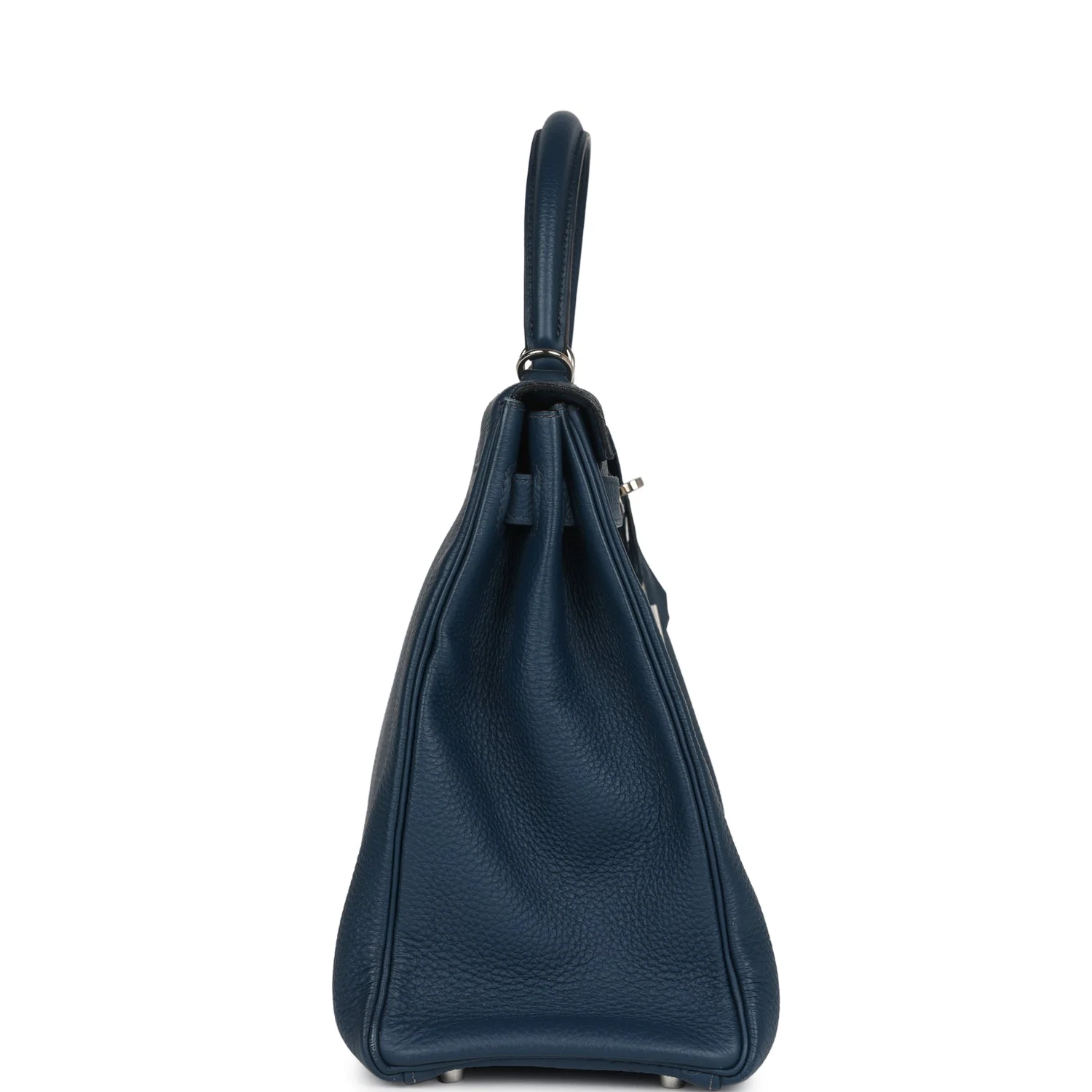 Replicate Hermes Kelly Retourne 35 Bleu De Prusse Togo Palladium Hardware(1:1 replica)