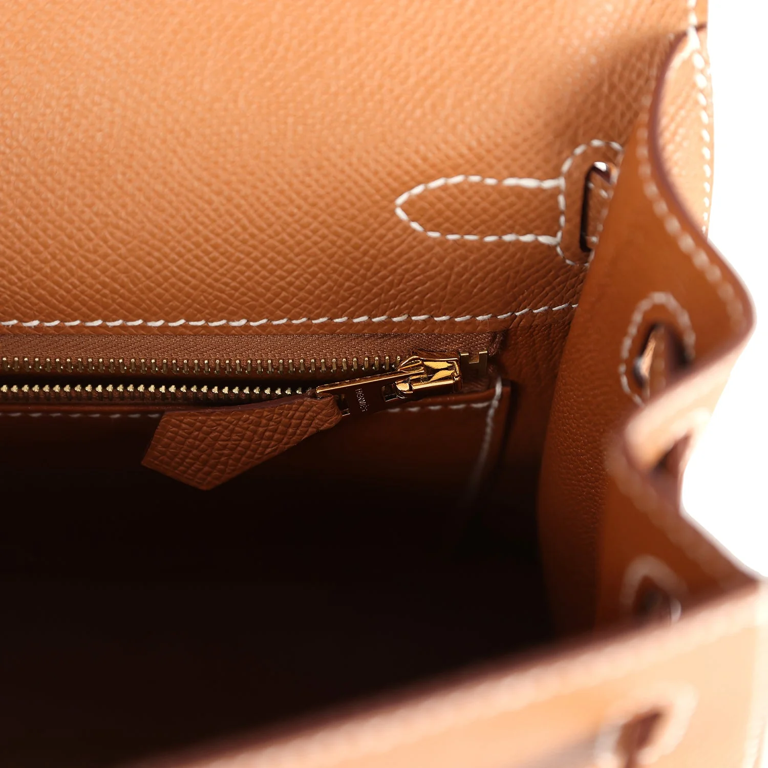 Replicate Hermes Kelly Sellier 25 Gold Epsom Gold Hardware(1:1 replica)