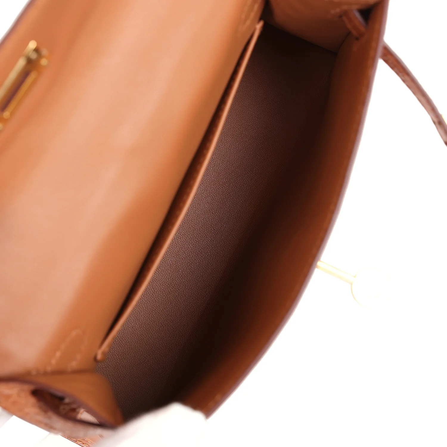 Replicate Hermes Kelly Sellier 20 Gold Matte Alligator Gold Hardware(1:1 replica)