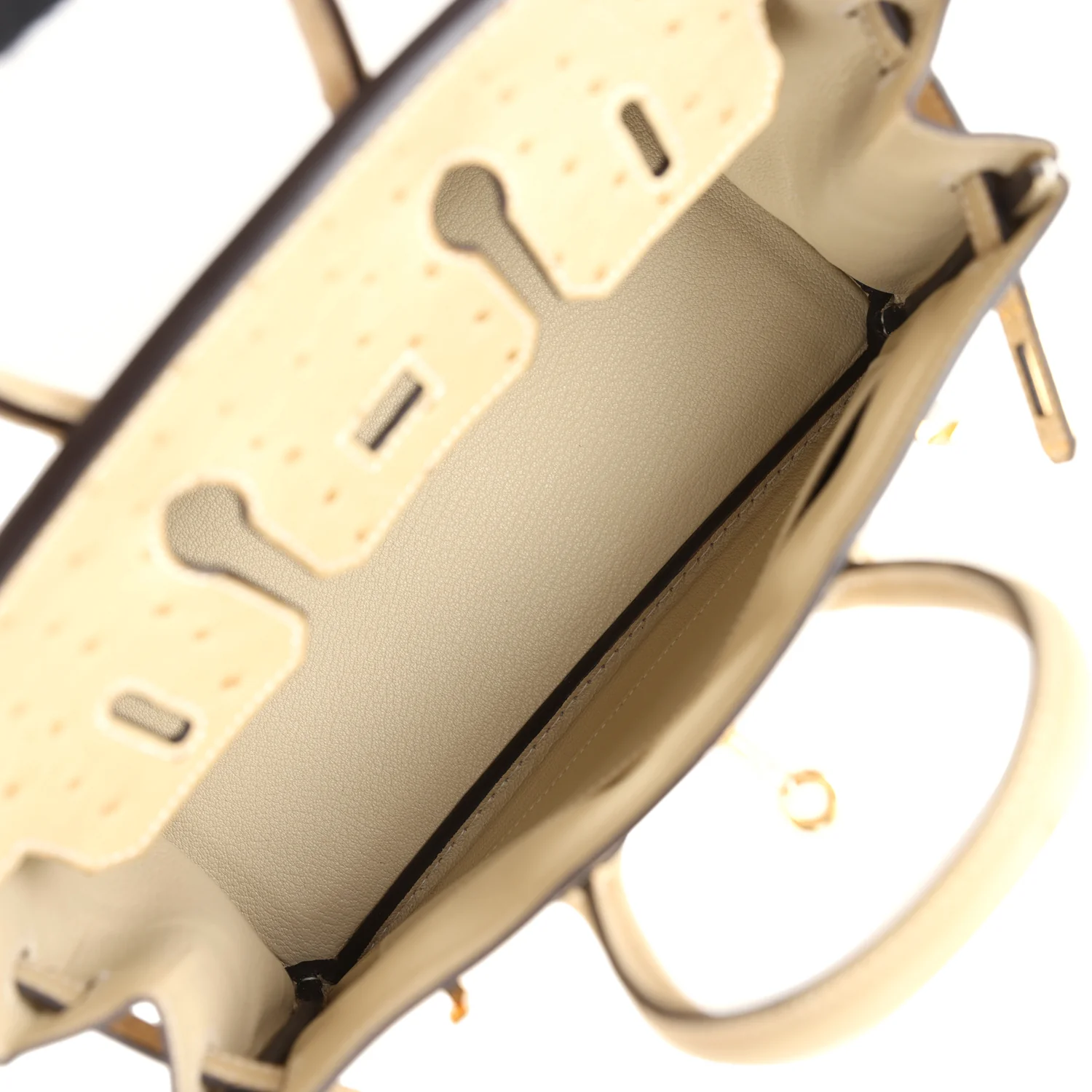 Replicate Hermes Birkin 25 Trench Ostrich Gold Hardware(1:1 replica)