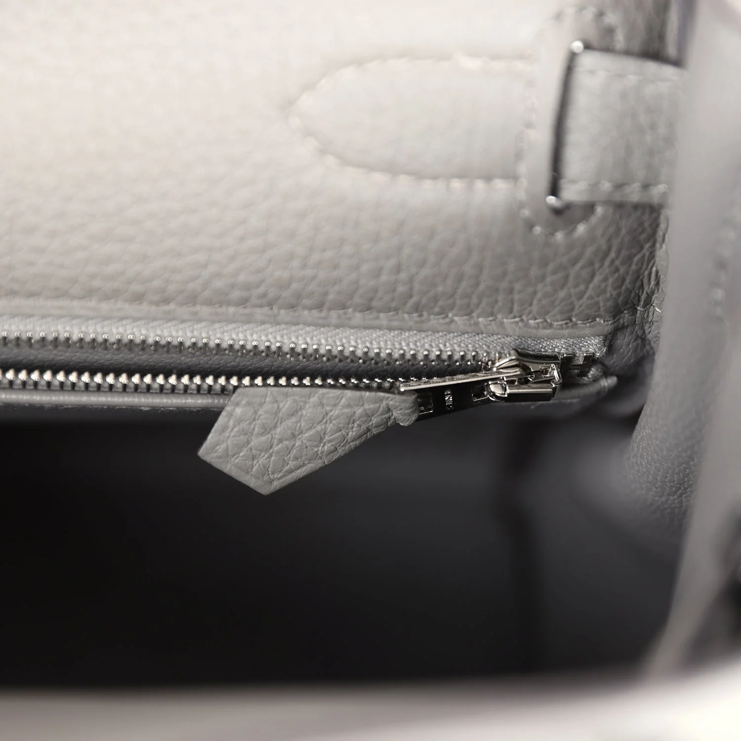 Replicate Hermes Kelly Retourne 28 Gris Meyer Togo Palladium Hardware(1:1 replica)