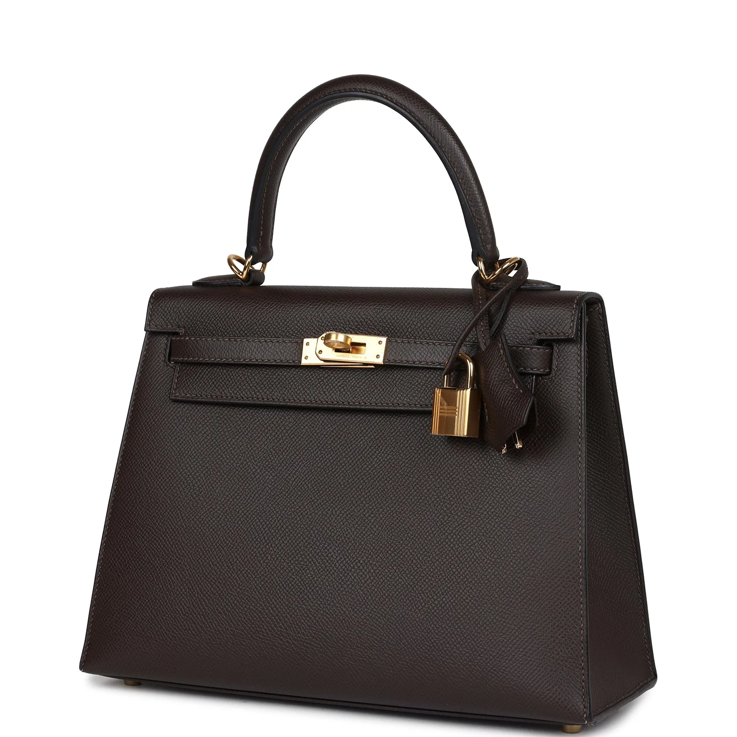 Replicate Hermes Kelly Sellier 25 Ebene Epsom Gold Hardware(1:1 replica)