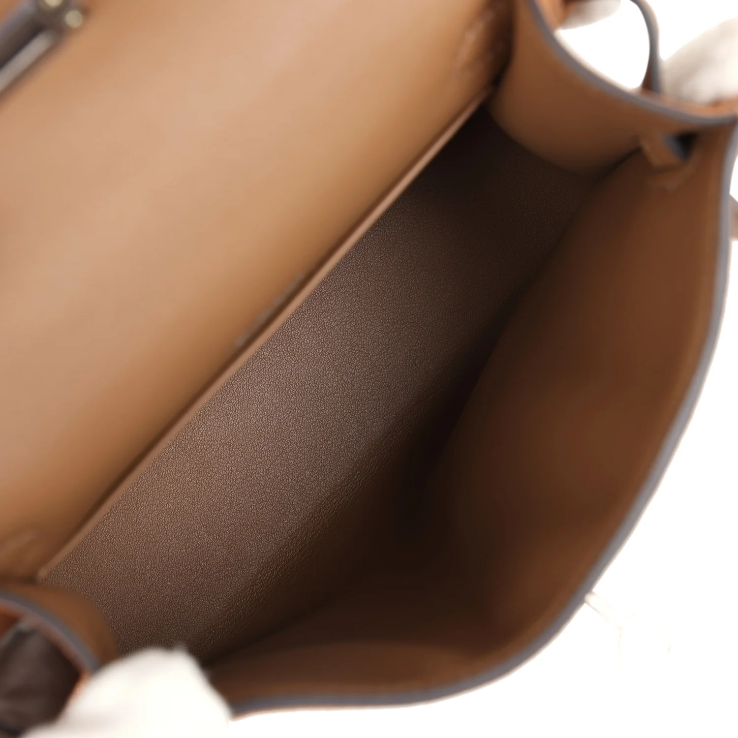 Replicate Hermes Teddy Kelly 20 Chamois Shearling and Swift Palladium Hardware(1:1 replica)