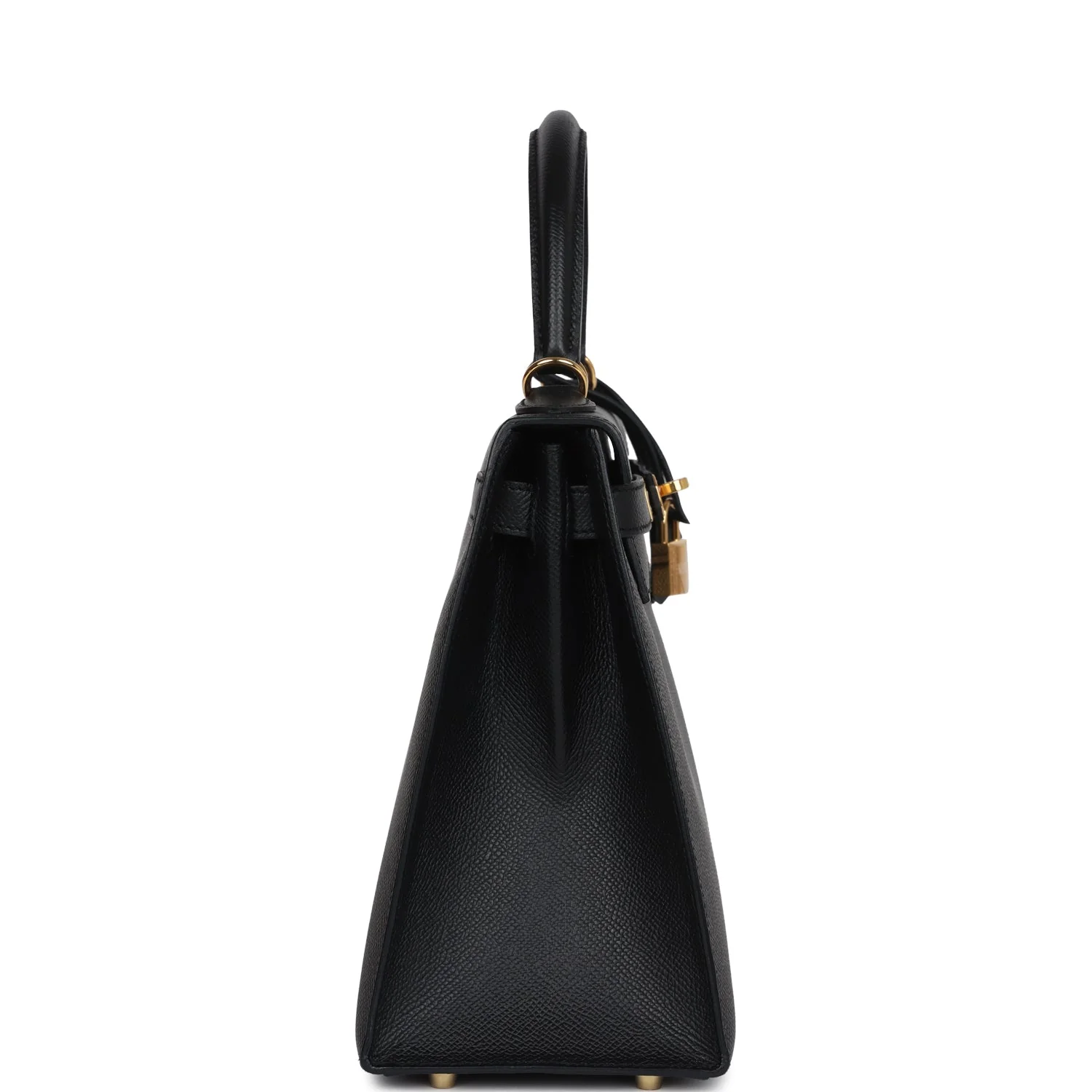 Replicate Hermes Kelly Sellier 28 Black Epsom Gold Hardware(1:1 replica)