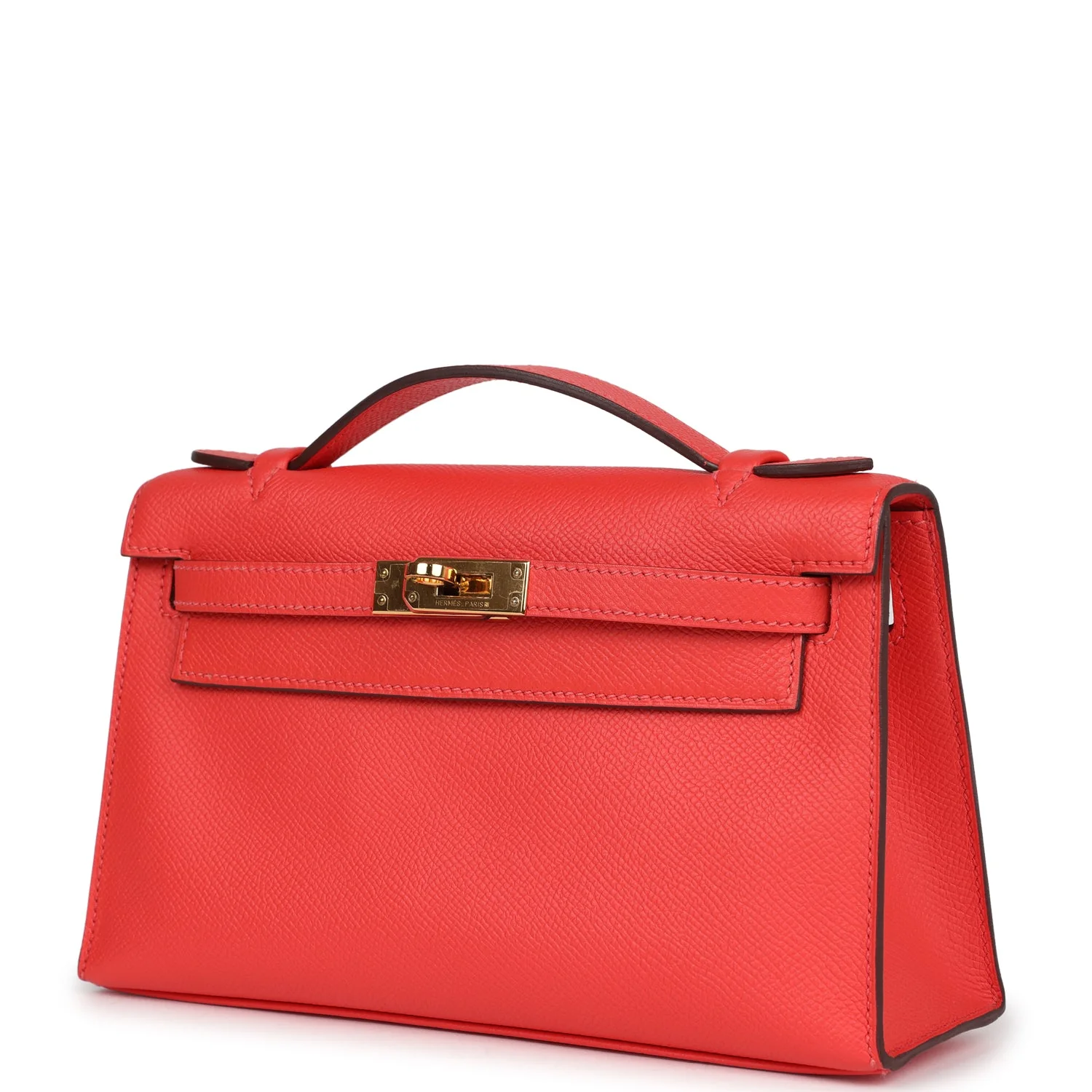 Replicate Hermes Kelly Pochette Rose Jaipur Epsom Gold Hardware(1:1 replica)