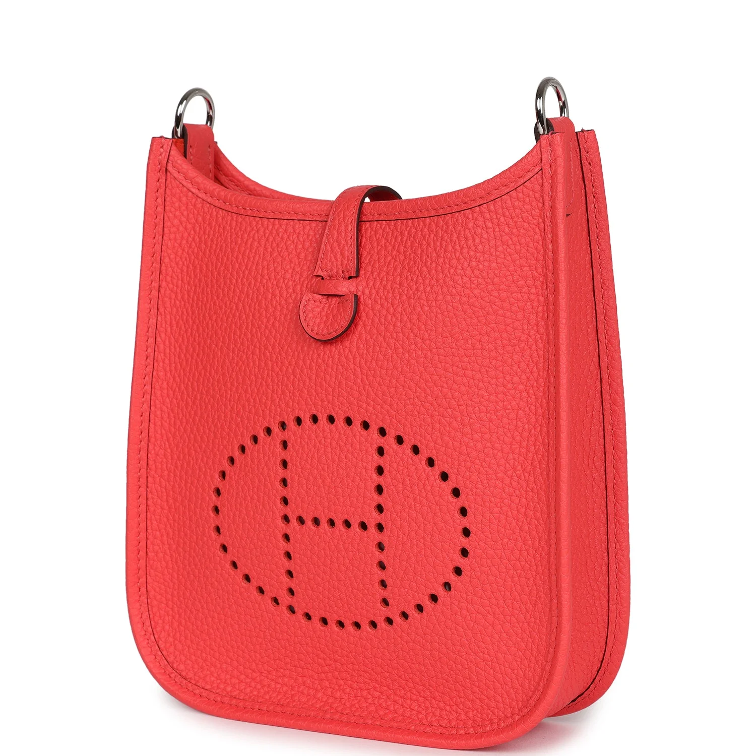 Replicate Hermes Evelyne TPM Rose Texas Clemence Palladium Hardware(1:1 replica)