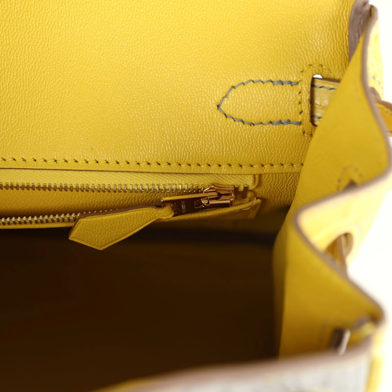 Replicate Hermes Special Order (HSS) Birkin 25 Gris Perle and Mimosa Matte Alligator Brushed Gold Hardware(1:1 replica)