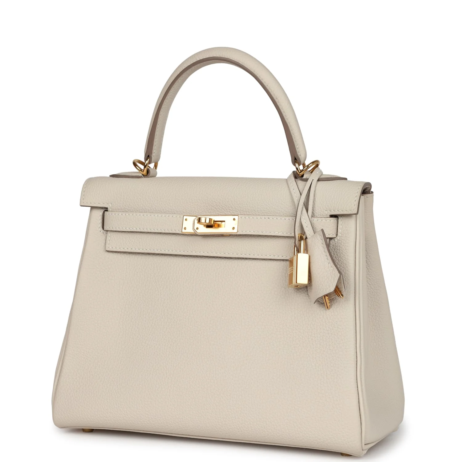 Replicate Hermes Kelly Retourne 25 Craie Togo Gold Hardware(1:1 replica)