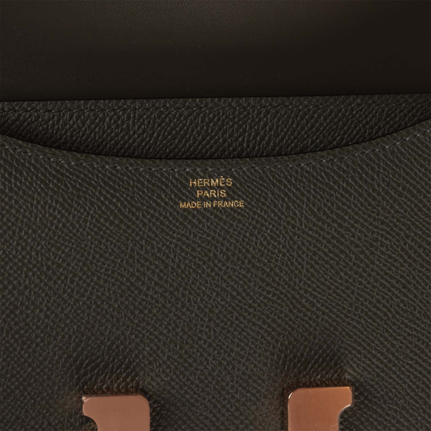 Replicate Hermes Constance 18 Vert de Gris Epsom Rose Gold Hardware(1:1 replica)
