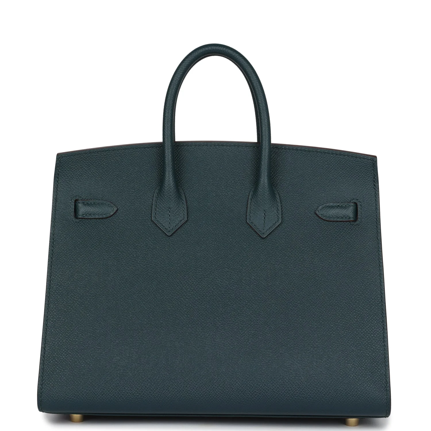 Replicate Hermes Special Order (HSS) Birkin Sellier 25 Vert Cypress Verso Epsom Brushed Gold Hardware(1:1 replica)