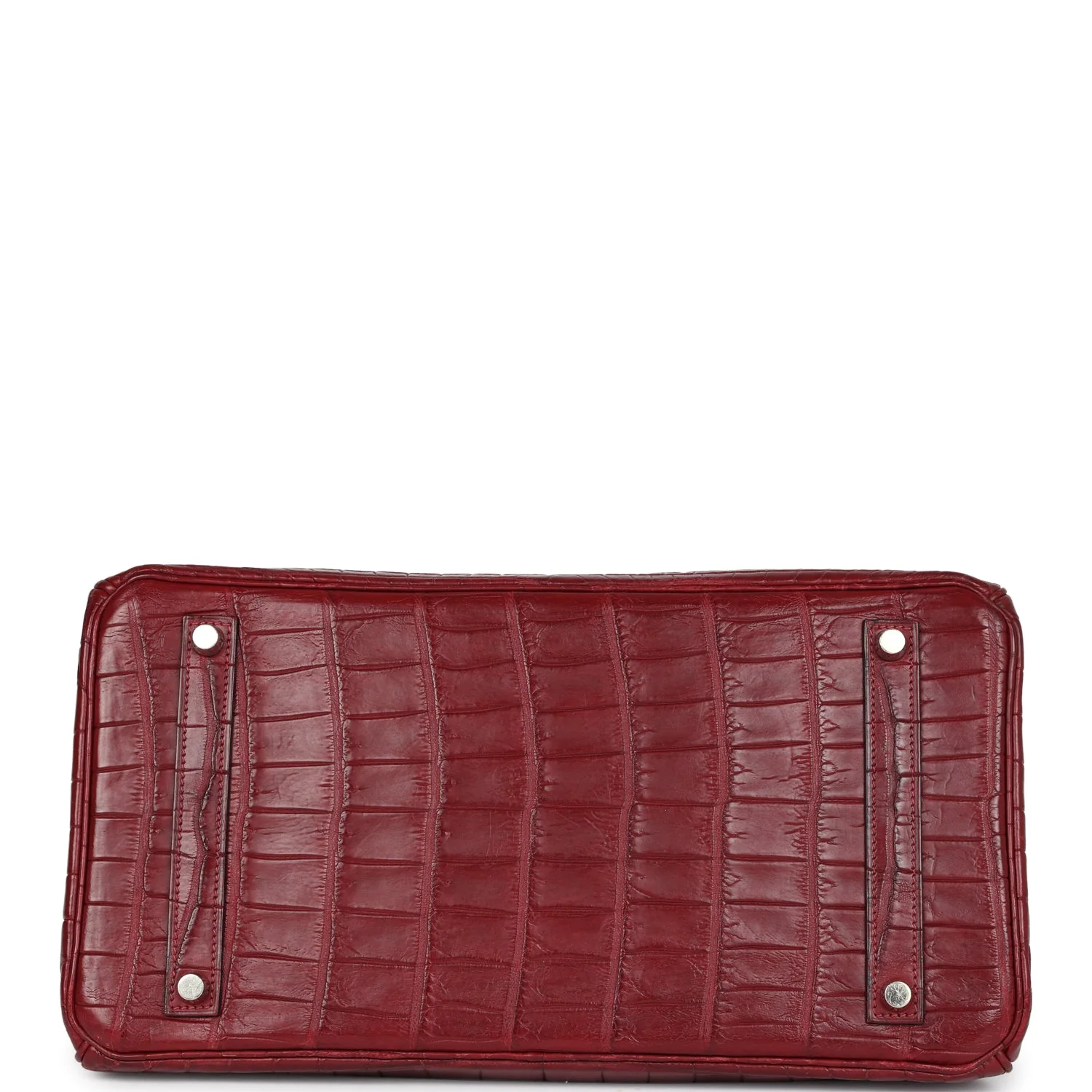 Replicate Vintage Hermes Travel Birkin 35 Rouge H Niloticus Crocodile Brushed Palladium Hardware(1:1 replica)