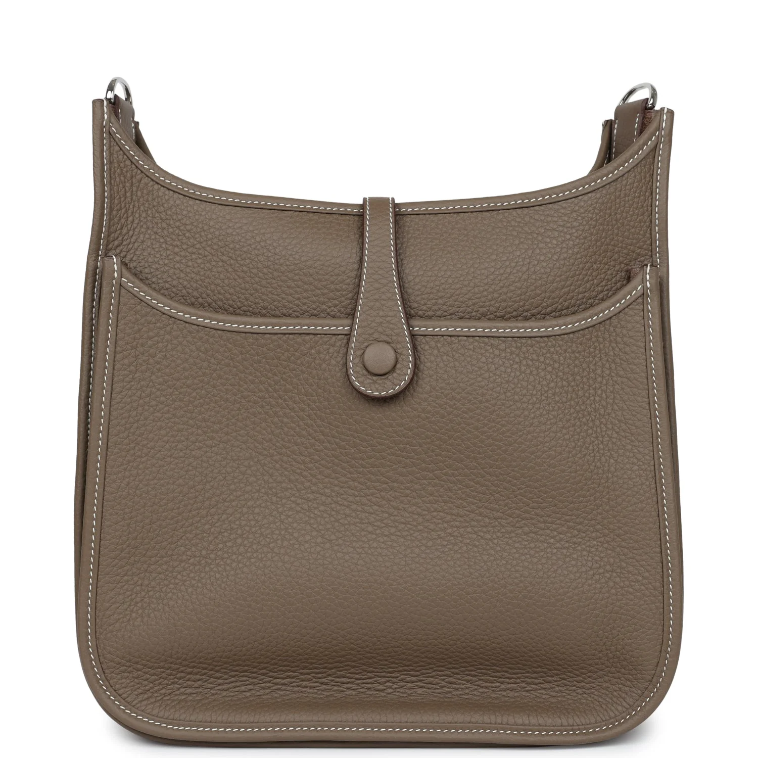 Replicate Hermes Evelyne PM Etoupe Clemence Palladium Hardware(1:1 replica)
