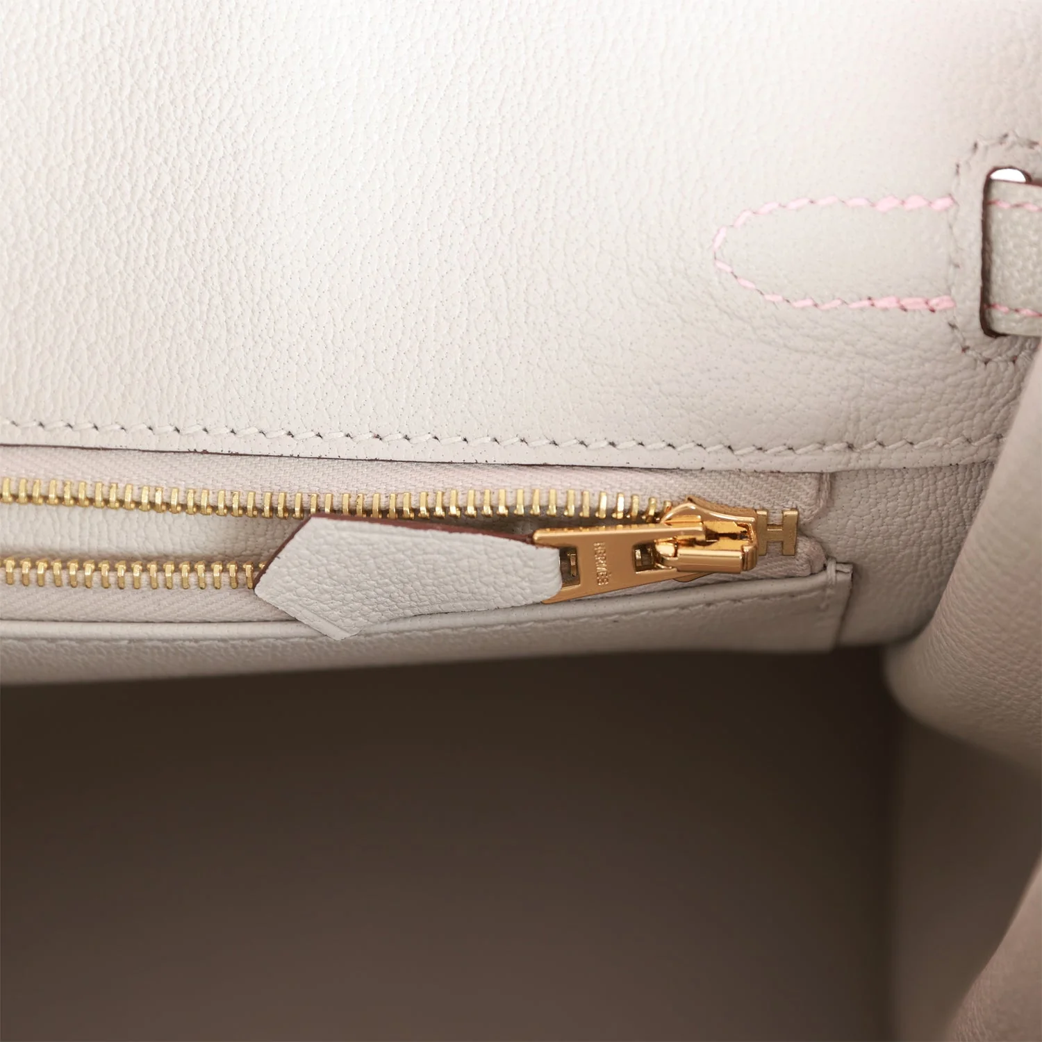 Replicate Hermes Special Order (HSS) Birkin 25 Rose Sakura and Gris Perle Chevre Mysore Rose Gold Hardware(1:1 replica)