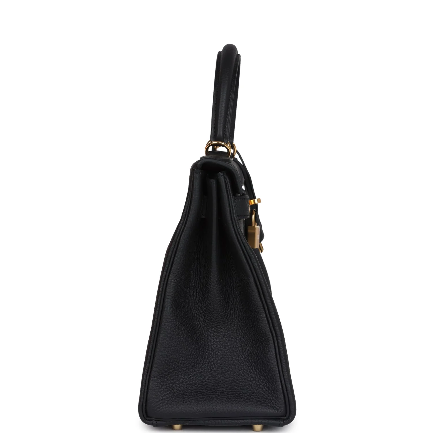 Replicate Hermes Kelly Retourne 28 Black Togo Gold Hardware(1:1 replica)