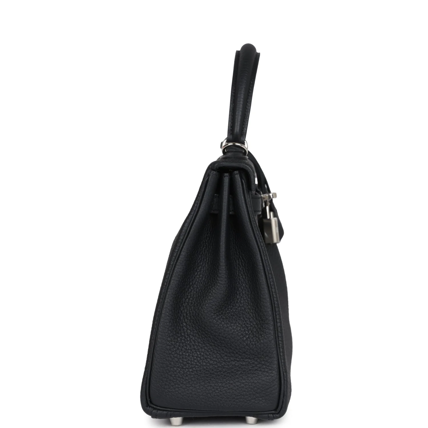 Replicate Hermes Kelly Retourne 25 Black Togo Palladium Hardware(1:1 replica)