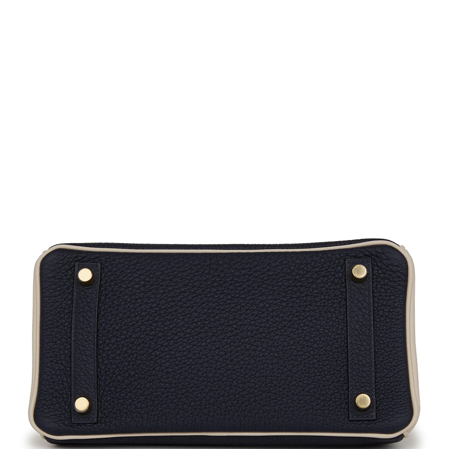 Replicate Hermes Special Order (HSS) Birkin 25 Bleu Nuit and Craie Togo Gold Hardware(1:1 replica)
