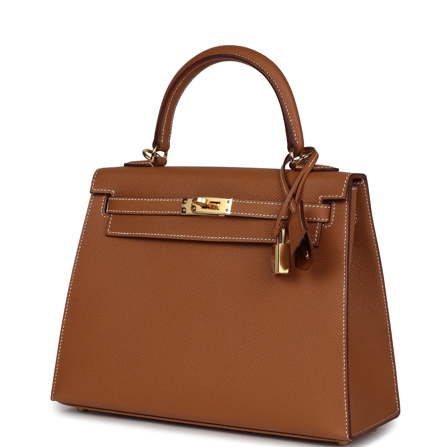 Replicate Hermes Kelly Sellier 25 Gold Epsom Gold Hardware(1:1 replica)