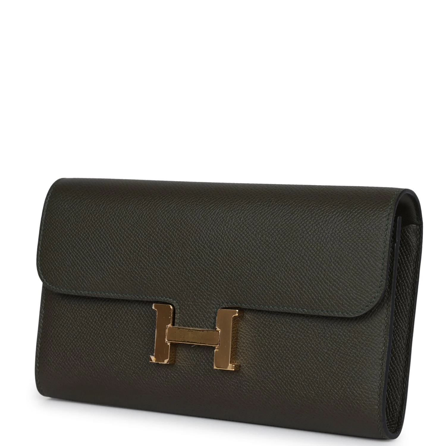 Replicate Hermes Constance Wallet To Go Vert De Gris Epsom Gold Hardware(1:1 replica)