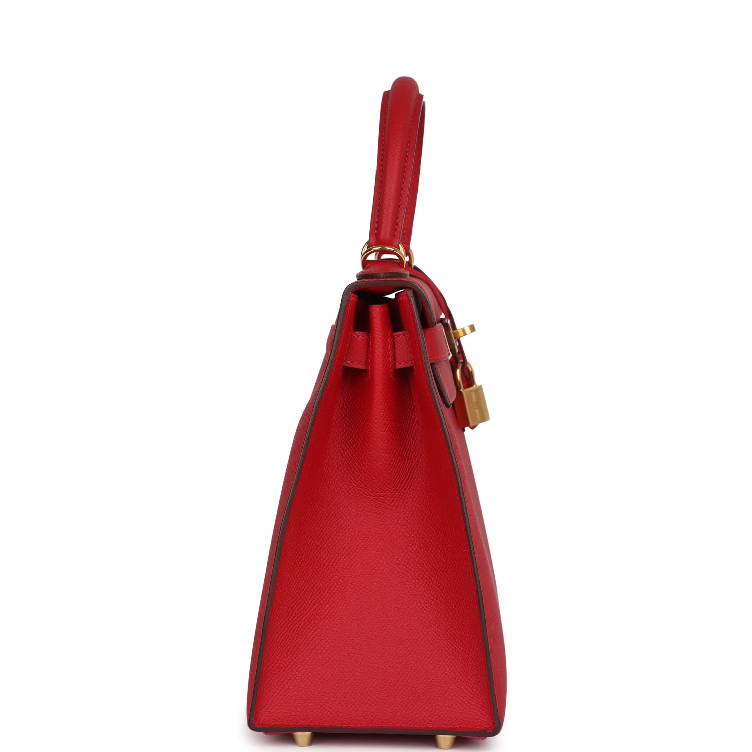 Replicate Hermes Kelly Sellier 28 Rouge Casaque Epsom Gold Hardware(1:1 replica)