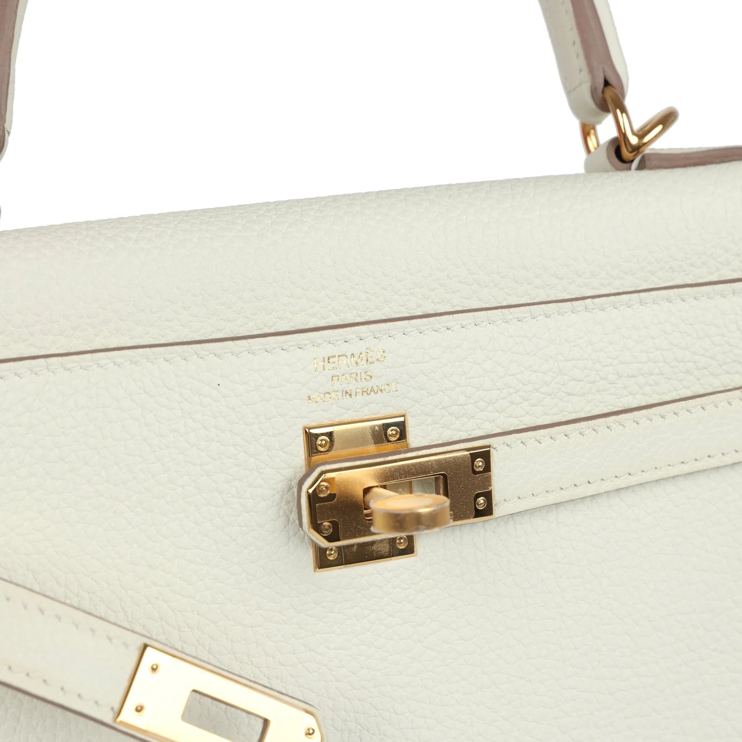 Replicate Hermes Kelly Retourne 25 Mushroom Togo Gold Hardware(1:1 replica)