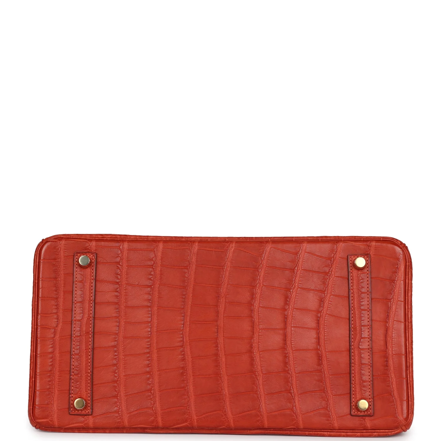 Replicate Hermes Birkin 35 Sanguine Matte Alligator Gold Hardware(1:1 replica)