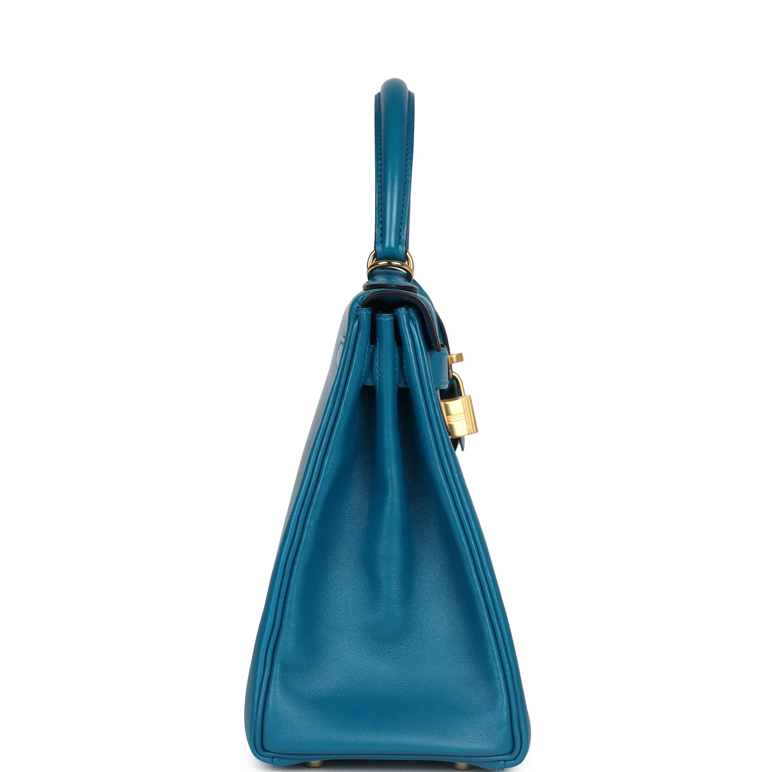 Replicate Hermes Kelly Retourne 28 Bleu Izmir Tadelakt Gold Hardware(1:1 replica)