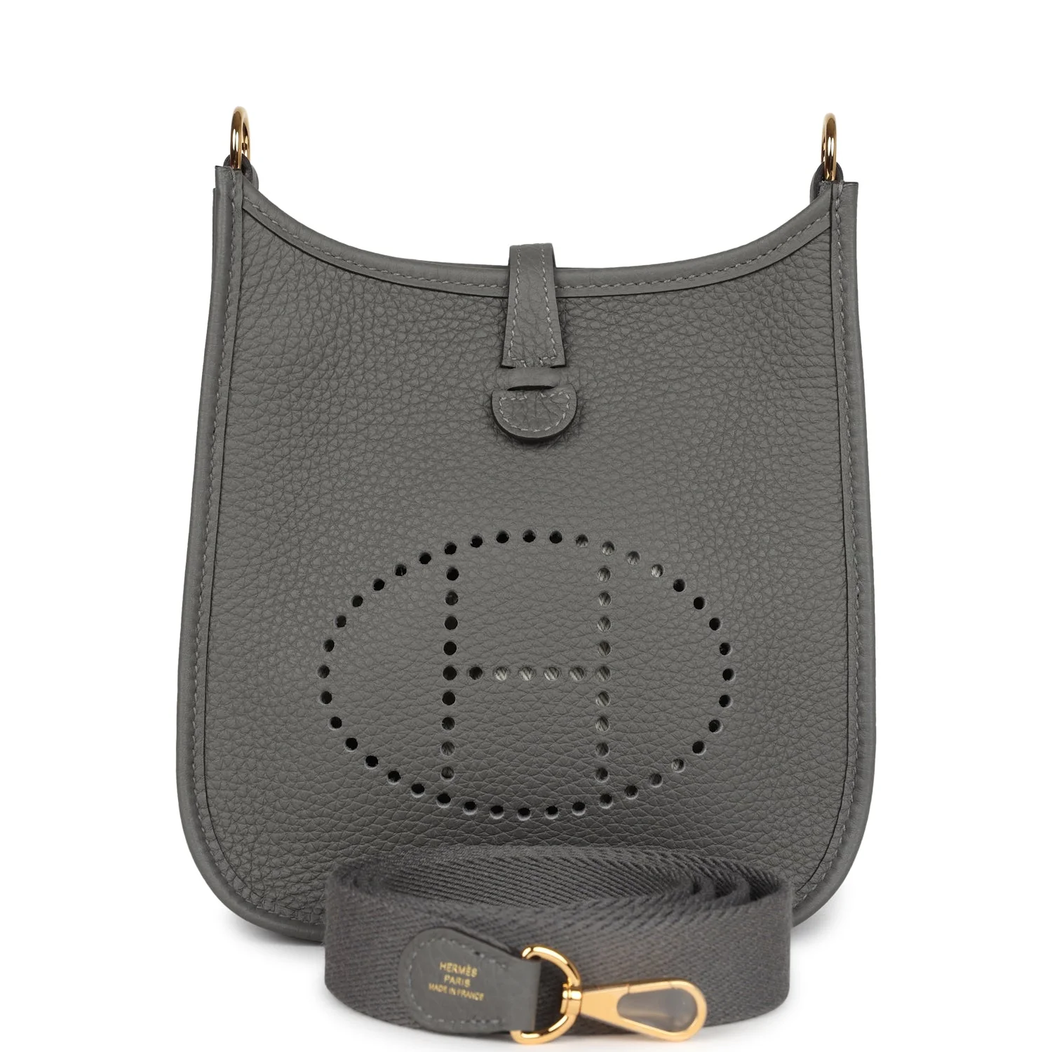 Replicate Hermes Evelyne TPM Gris Meyer Clemence Gold Hardware(1:1 replica)