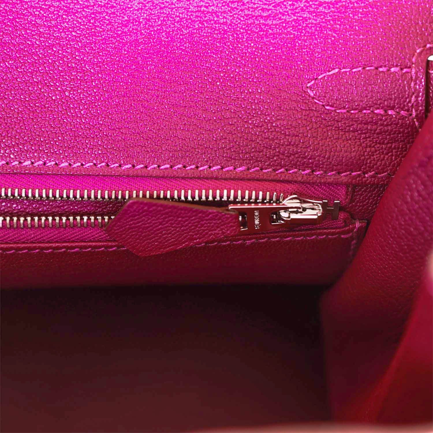 Replicate Hermes Special Order (HSS) Birkin 25 Rose Lipstick and Anemone Chèvre Palladium Hardware(1:1 replica)