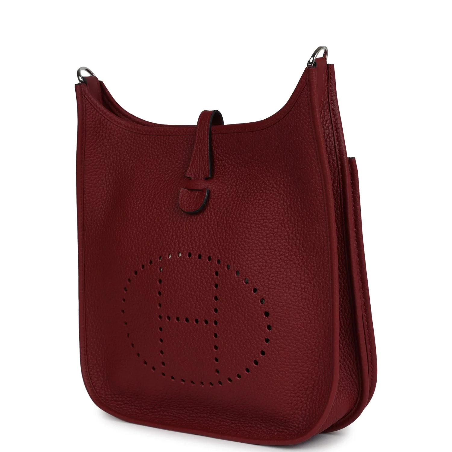 Replicate Hermes Evelyne PM Rouge H Clemence Palladium Hardware(1:1 replica)