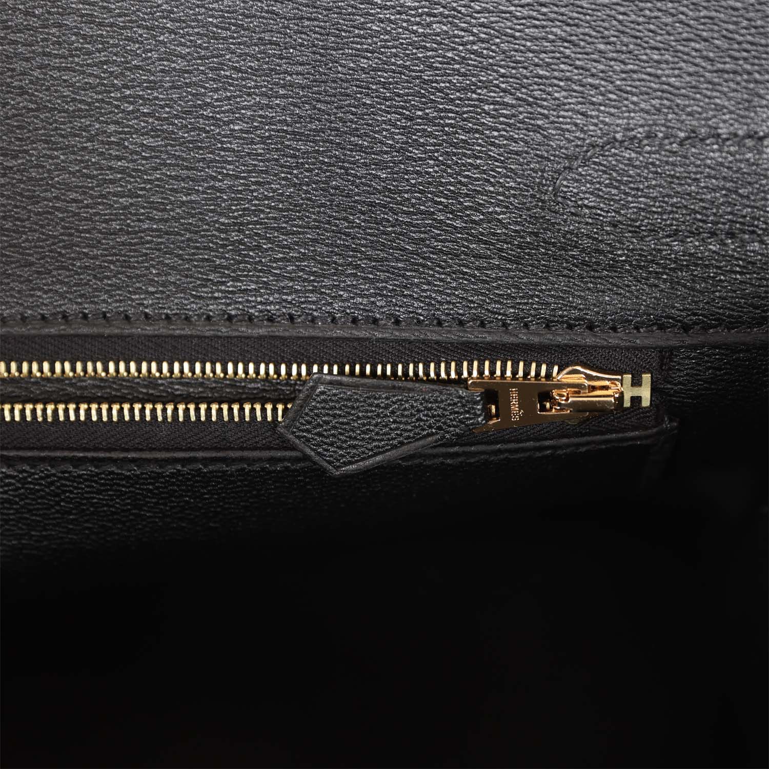Replicate Hermes Birkin 30 Black Matte Alligator Gold Hardware(1:1 replica)