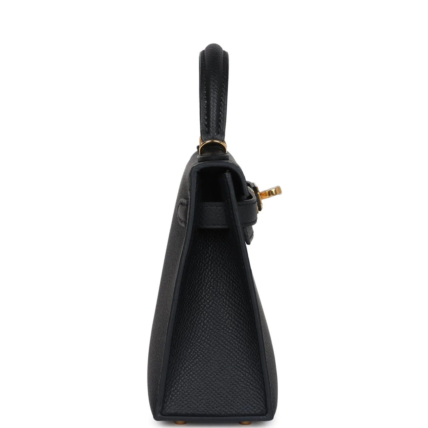 Replicate Hermes Kelly Sellier 20 Black Epsom Gold Hardware(1:1 replica)
