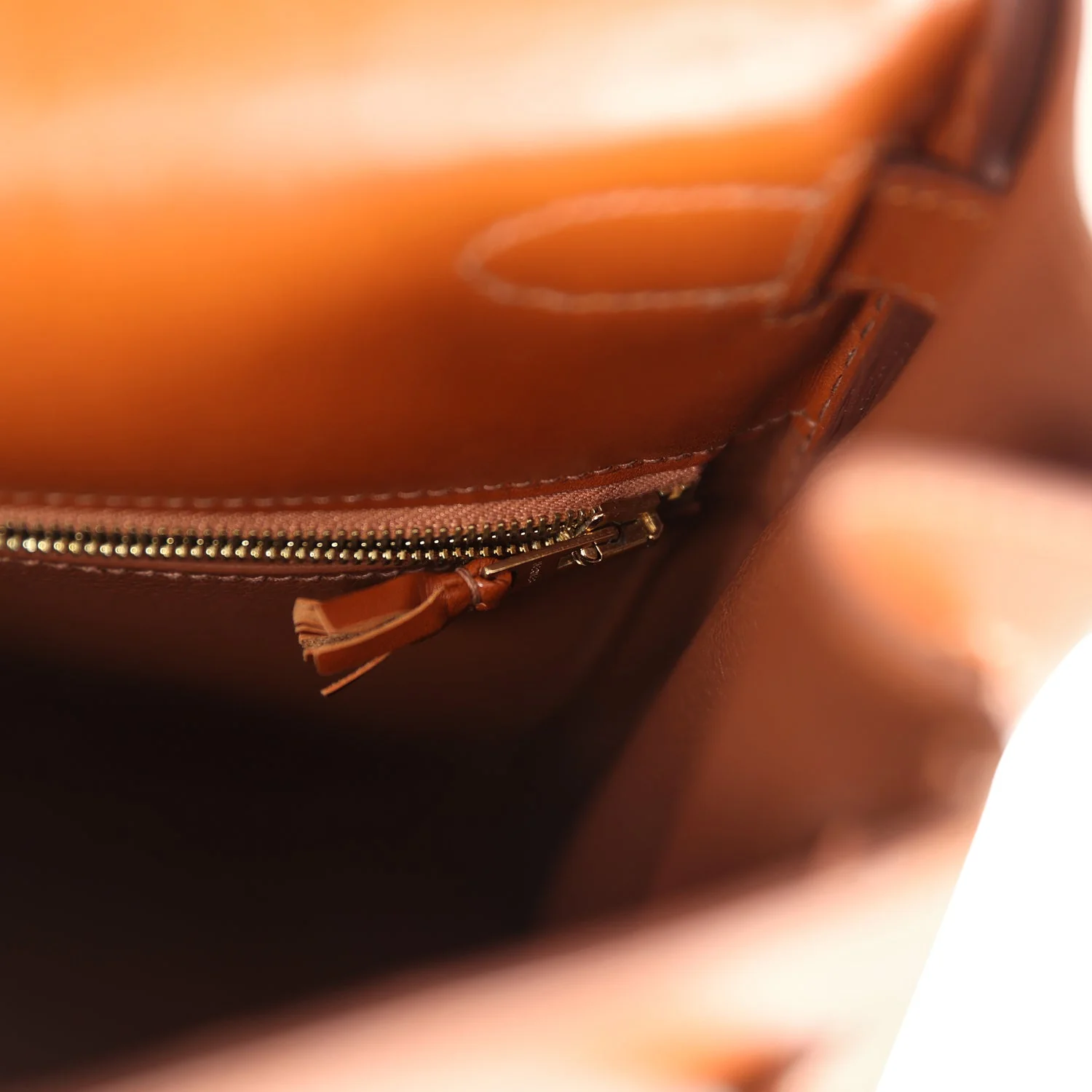 Replicate Hermes Ghillies Kelly Retourne 35 Fauve Tadelakt Permabrass Hardware(1:1 replica)