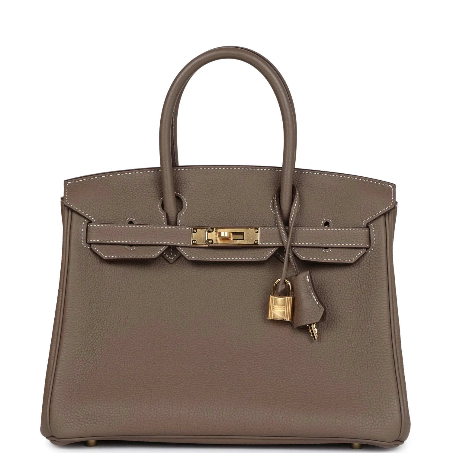 Replicate Hermes Birkin 30 Etoupe Togo Gold Hardware(1:1 replica)
