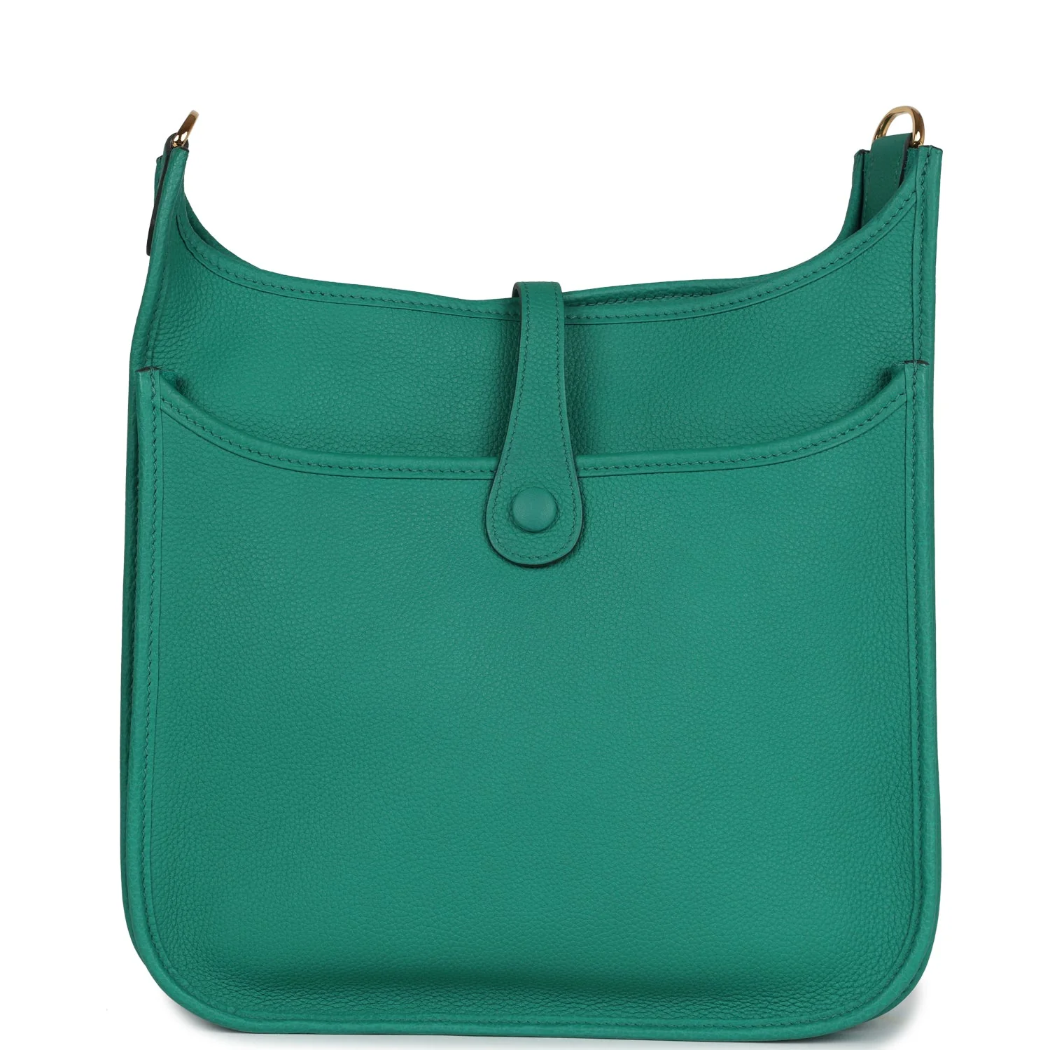 Replicate Hermes Evelyne III PM Vert Jade Clemence Gold Hardware(1:1 replica)