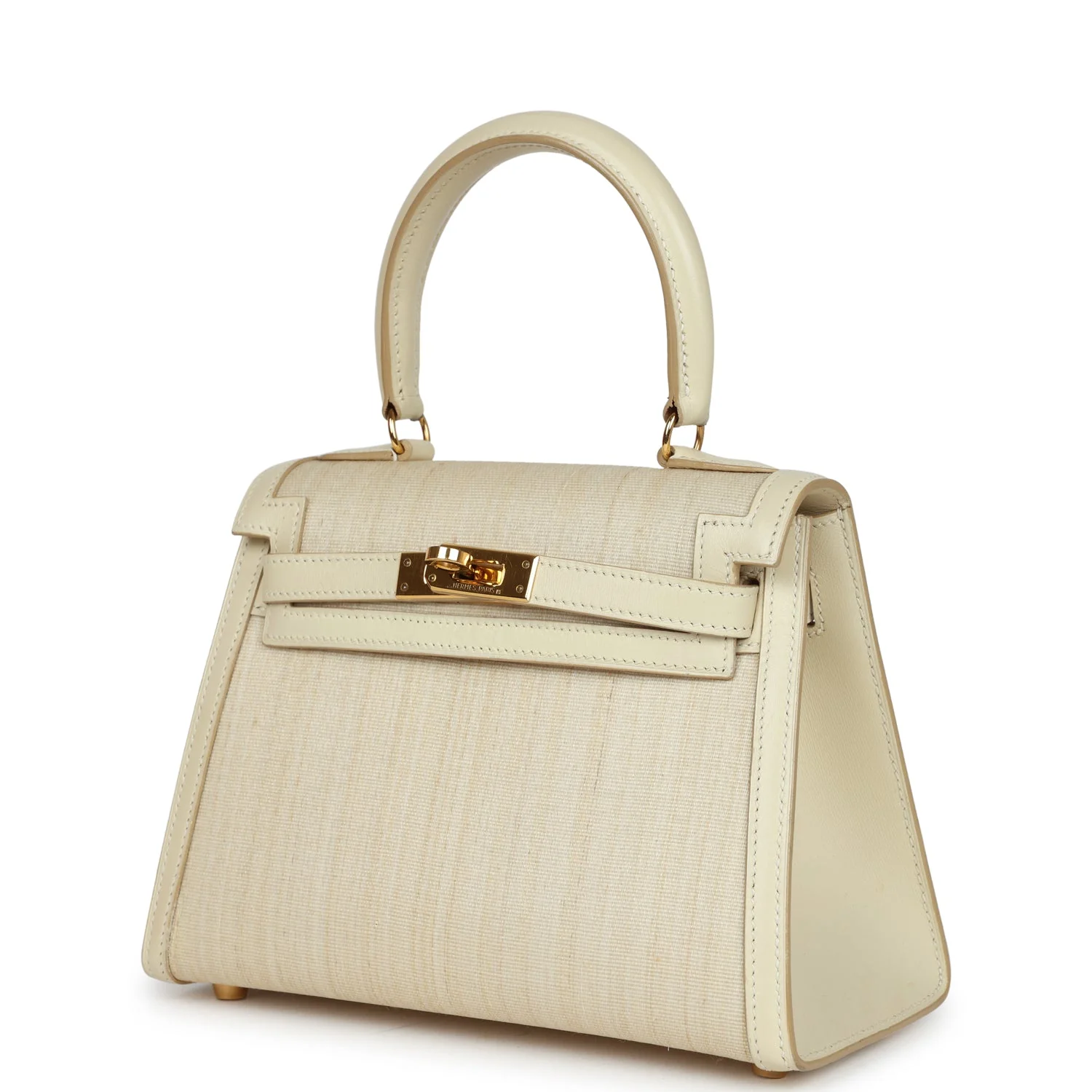 Replicate Vintage Hermes Kelly Sellier 20 Parchemin Crinoline and Box Gold Hardware(1:1 replica)