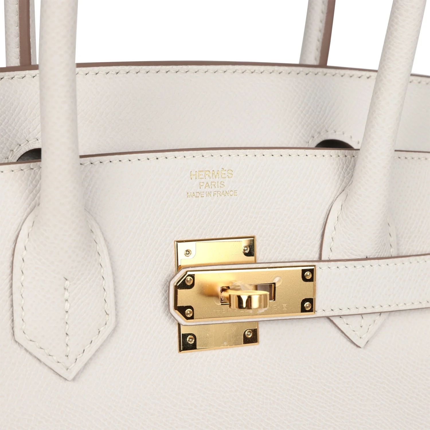 Replicate Hermes Birkin 30 Gris Pale Epsom Gold Hardware(1:1 replica)