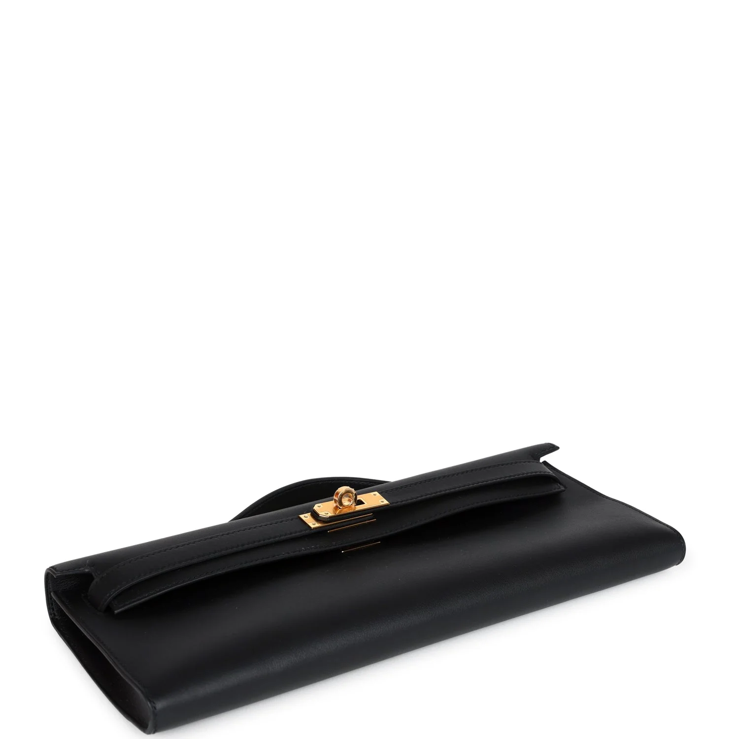 Replicate Hermes Kelly Cut Black Swift Palladium Hardware(1:1 replica)