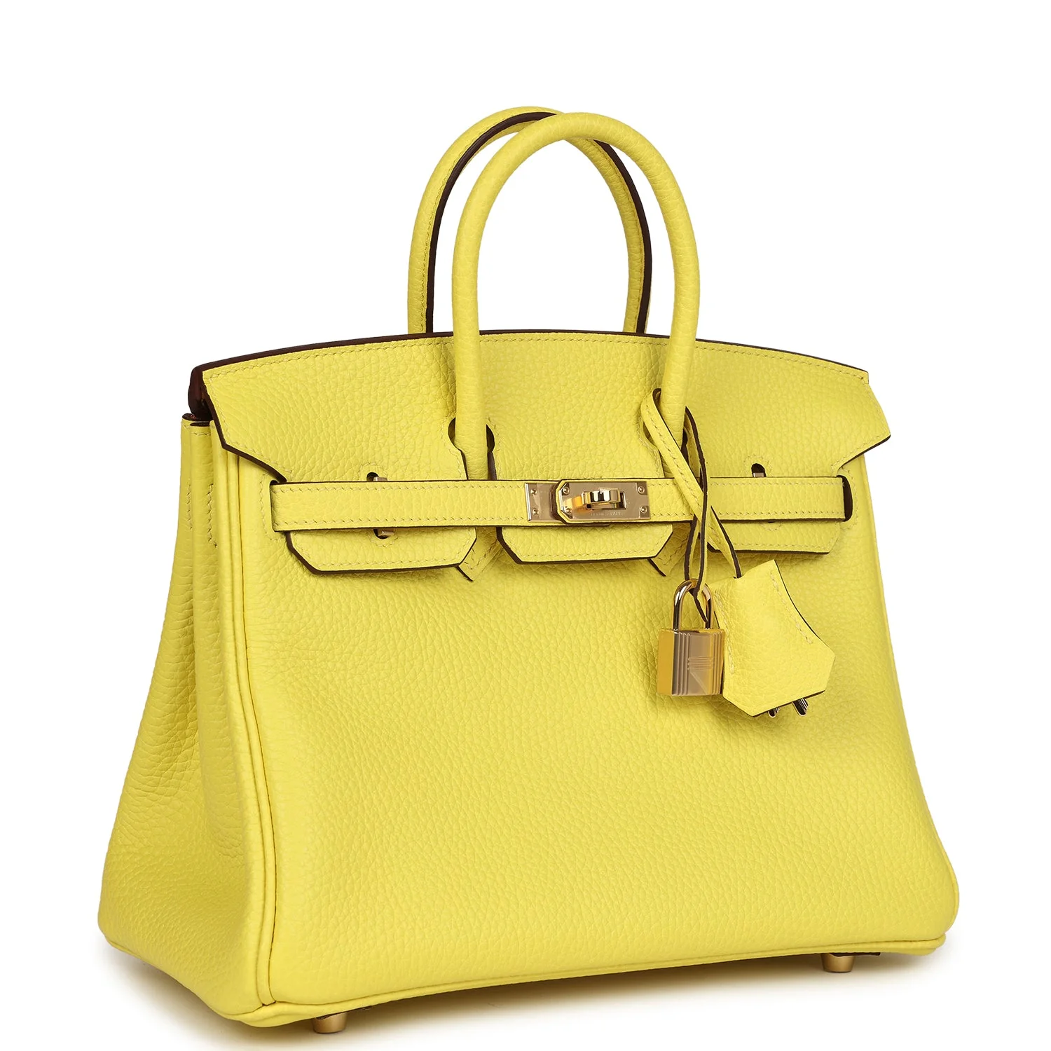 Replicate Hermes Special Order (HSS) Birkin 25 Lime Verso Clemence Rose Gold Hardware(1:1 replica)