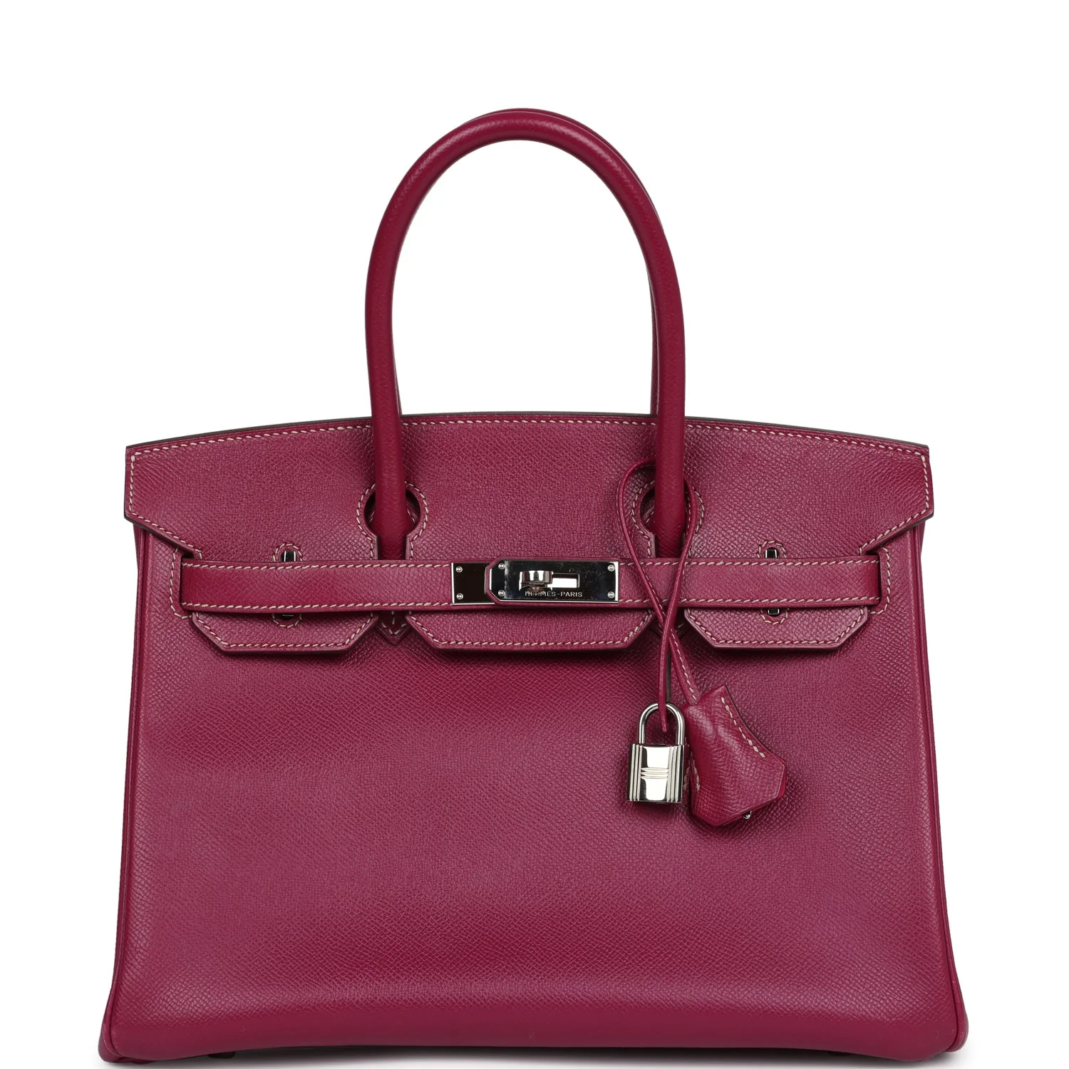 Replicate Hermes Birkin 30 Tosca Candy Epsom Palladium Hardware(1:1 replica)