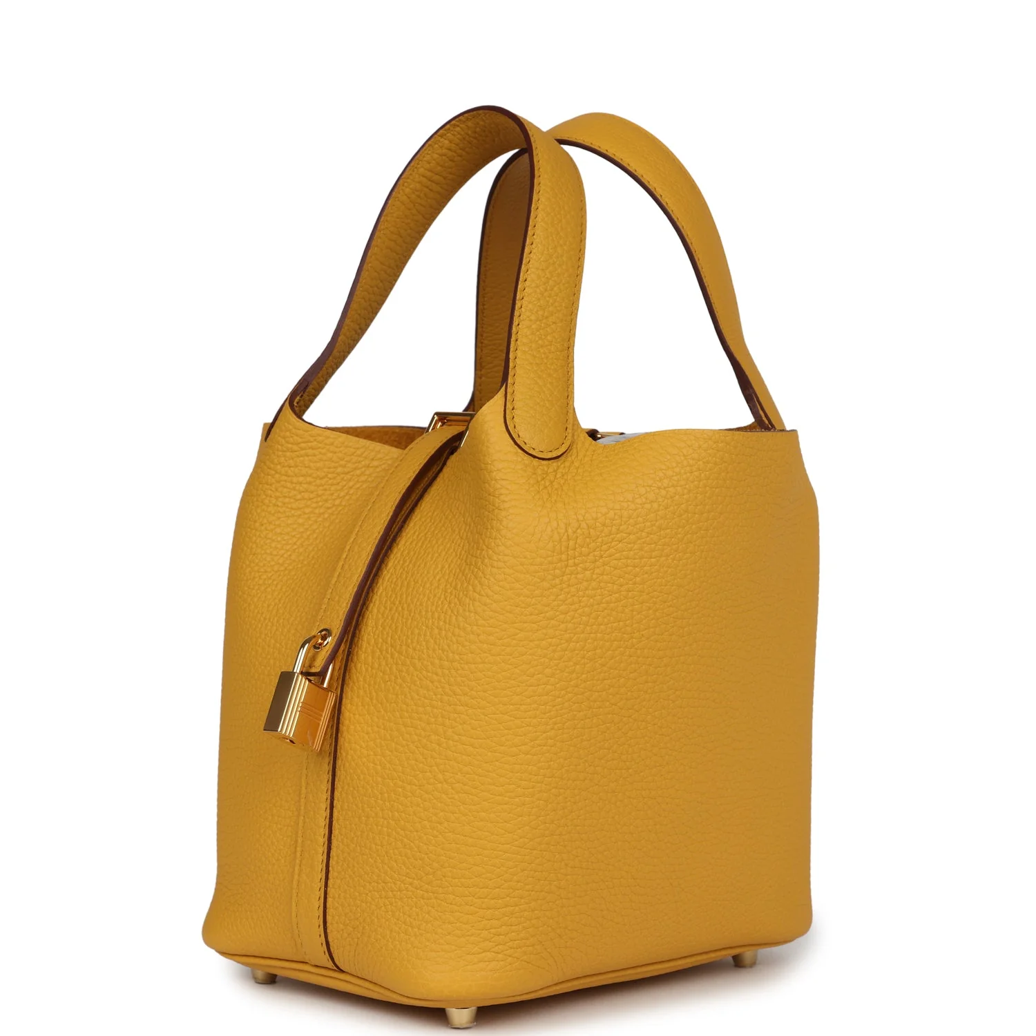 Replicate Hermes Picotin Lock 18 Jaune Ambre Clemence Gold Hardware(1:1 replica)