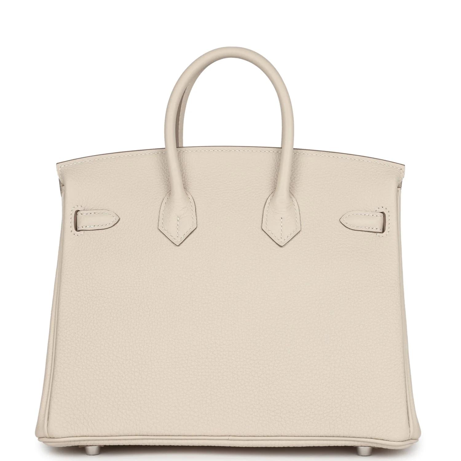 Replicate Hermes Birkin 25 Craie Togo Palladium Hardware(1:1 replica)
